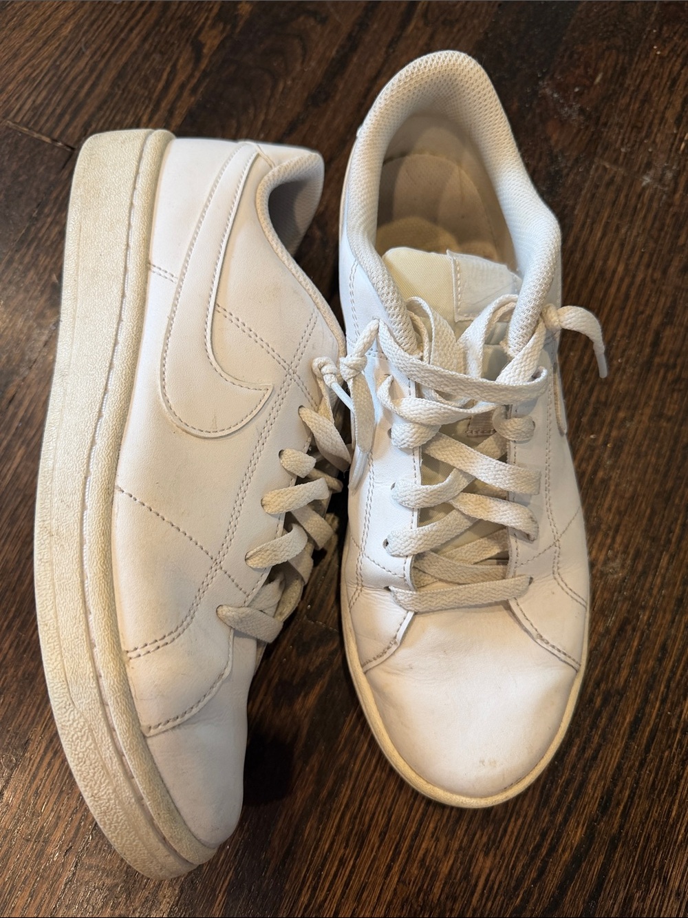 Nike Court Royale Women's White Leather Lace-Up Sneakers